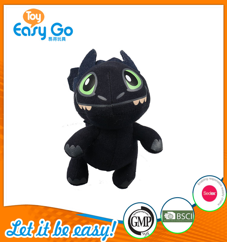 high quality customized production cute little black dragon 